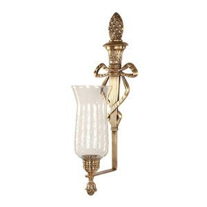 Pineapple Wall Sconce Brass Antique